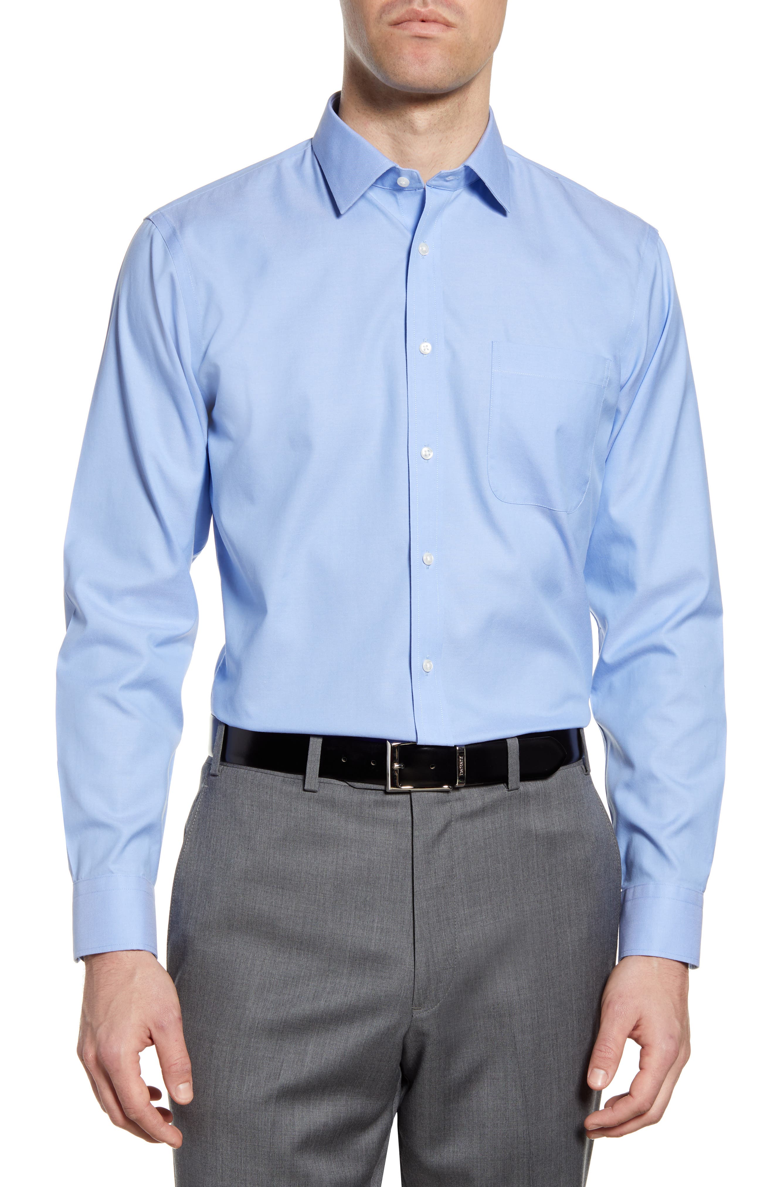 Nordstrom Smartcare™ Trim Fit Solid Dress Shirt (Men) | Nordstromrack