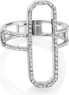 Monica Vinader Naida Pavé Diamond Cocktail Ring