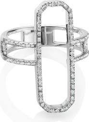 Monica Vinader Naida Pavé Diamond Cocktail Ring