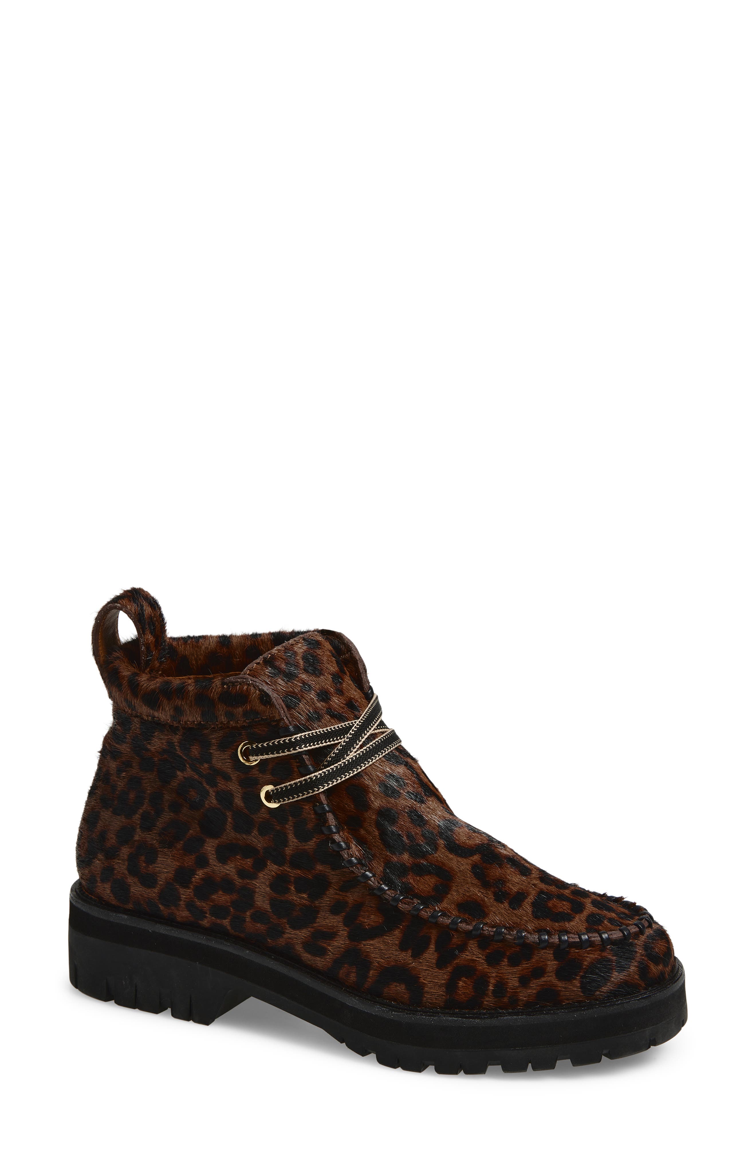 rag & bone Cameron Genuine Calf Hair Lace-up Boot, Main, color, Leopard