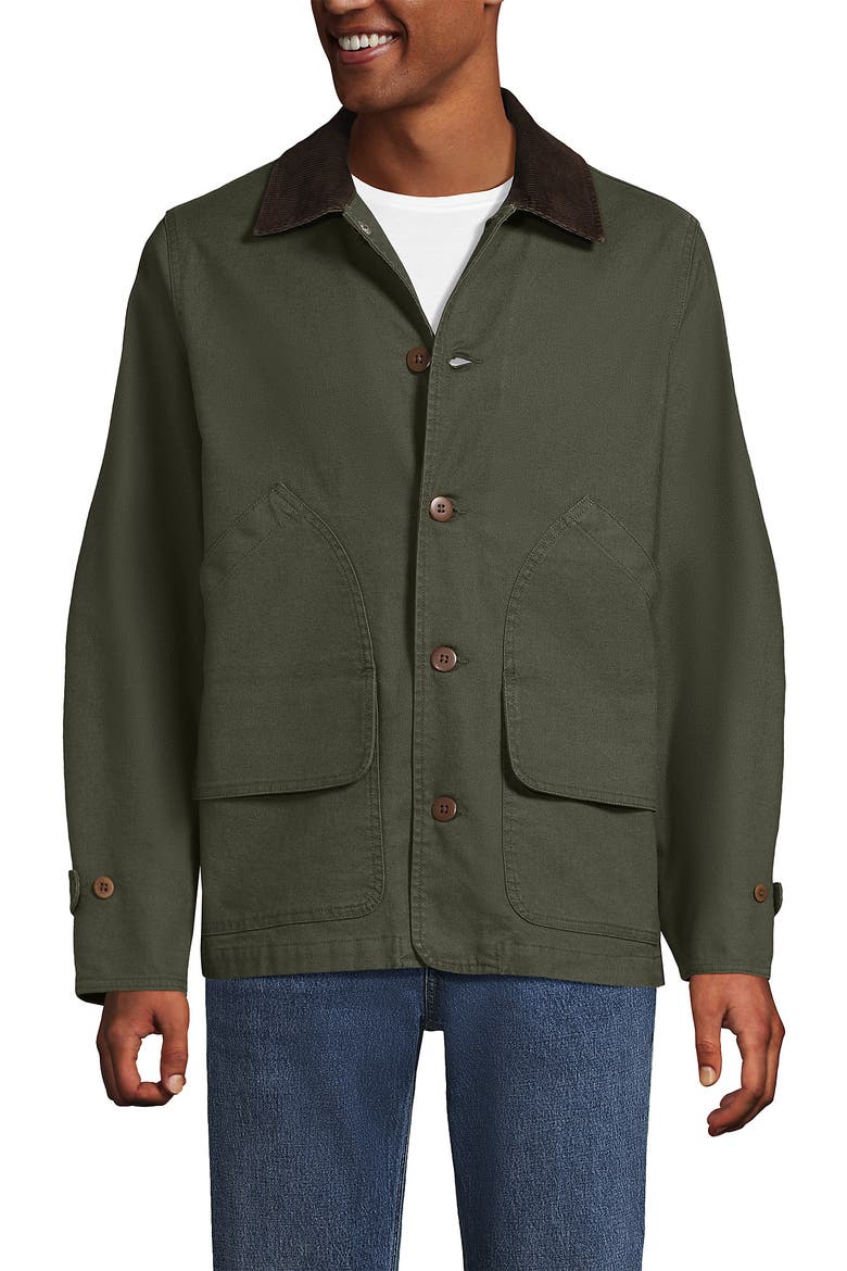 Canvas Barn Jacket, Alternate, color, Forest Moss