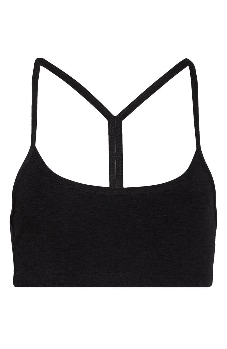 Beyond Yoga Space Dye Slim Racerback Sports Bra, Alternate, color, Darkest Night