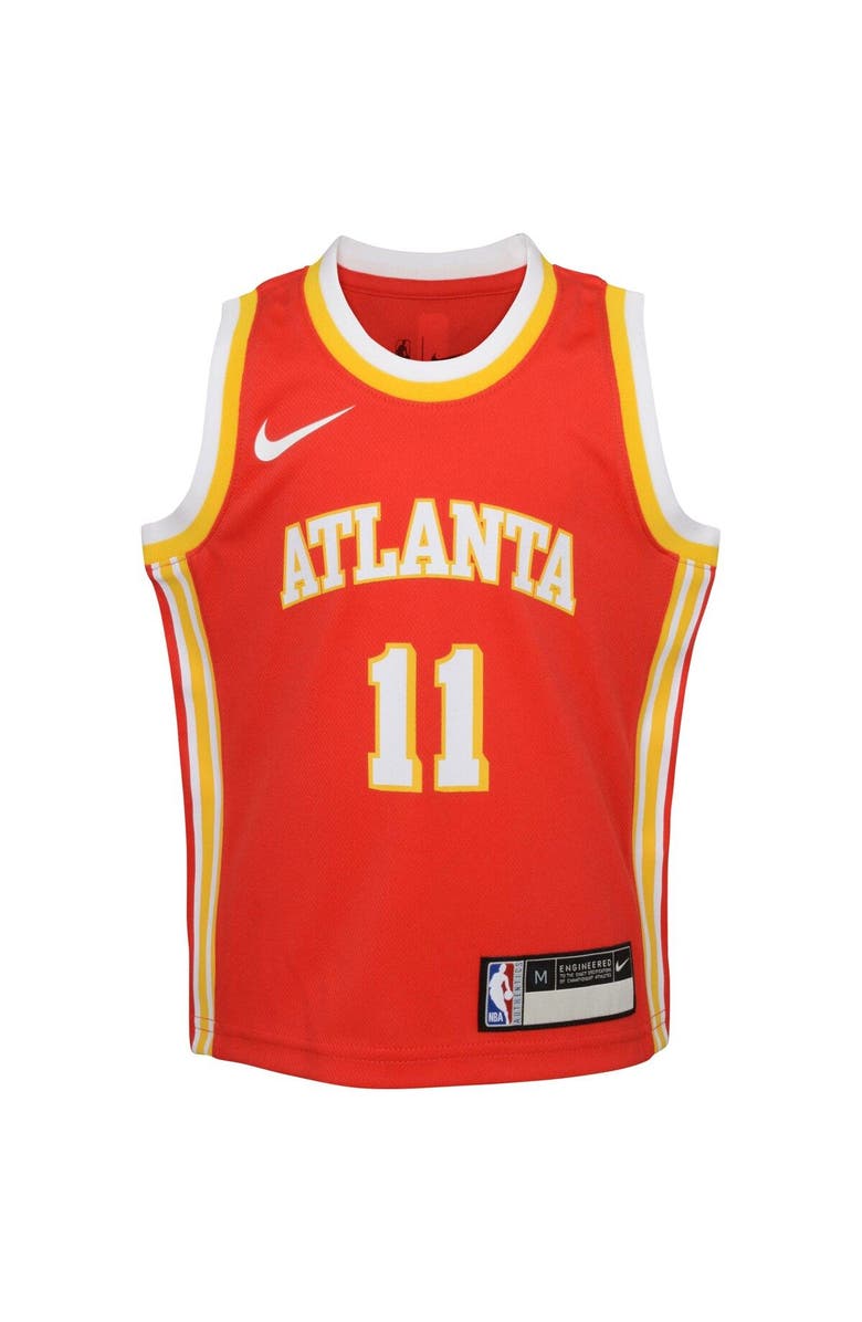 Nike Preschool Nike Trae Young Red Atlanta Hawks Swingman Player Jersey - Icon Edition, Alternate, color, 