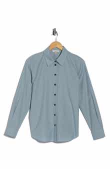 Slub Cotton Button-Up Shirt