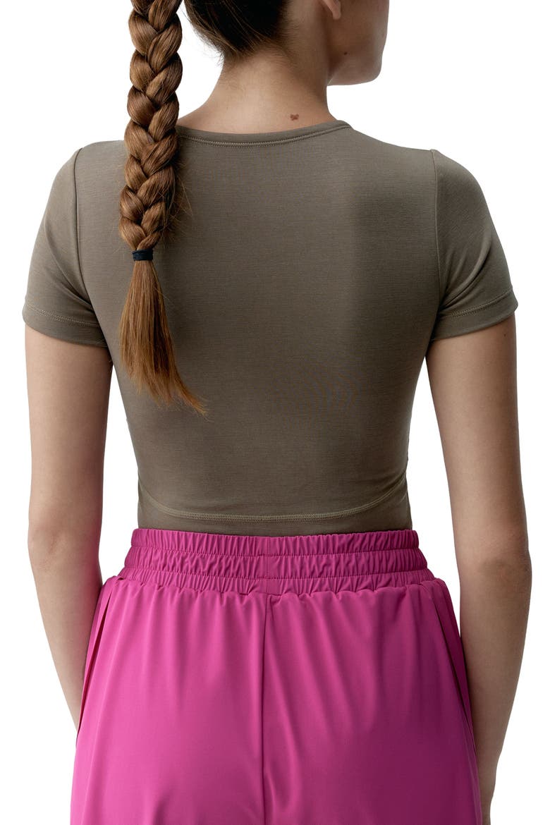 Aldina Performance Sports T-Shirt, Alternate, color, Dark Taupe