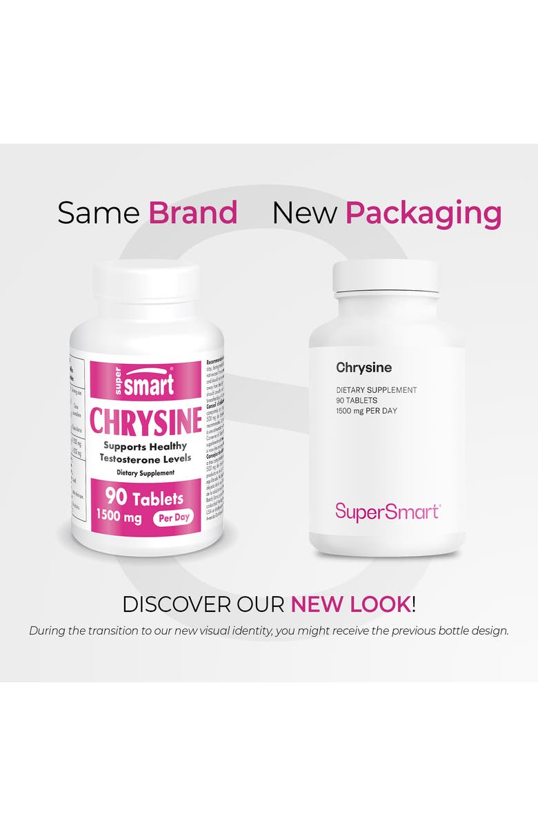 SuperSmart Chrysin Supplement 1500mg, Alternate, color, NO COLOR