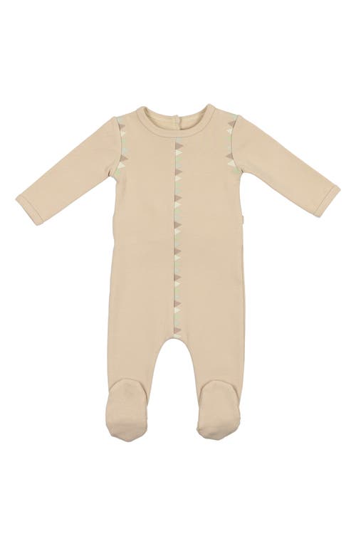 Maniere Manière Triangle Cotton Blend Footie In Neutral