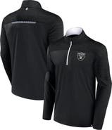 FANATICS Men's Fanatics Branded Black Las Vegas Raiders Defender Half-Zip Top