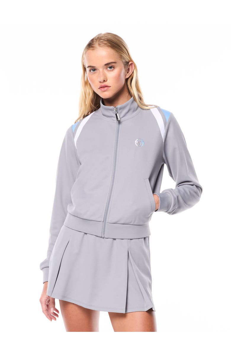 Sergio Tacchini Women's Eredita Track Jacket, Main, color, Sleet