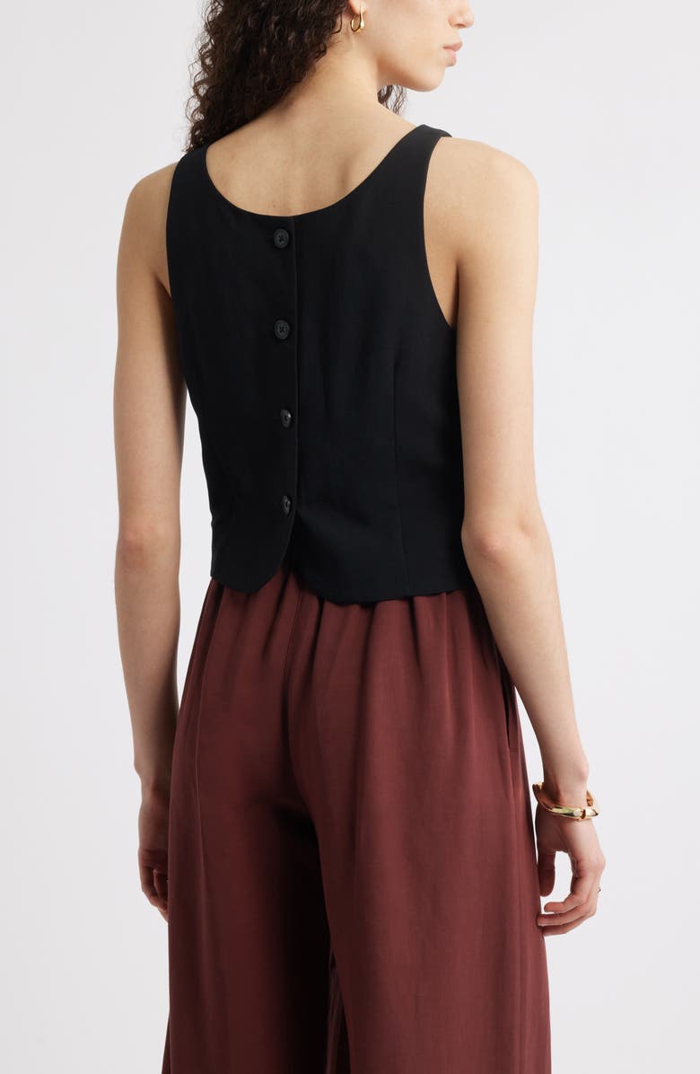 Nordstrom Sleeveless Top, Alternate, color, Black