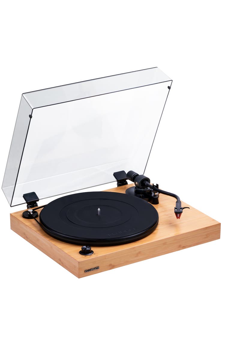 Reference High Fidelity Vinyl Turntable Record Player Ortofon Cartridge, Main, color, Bamboo