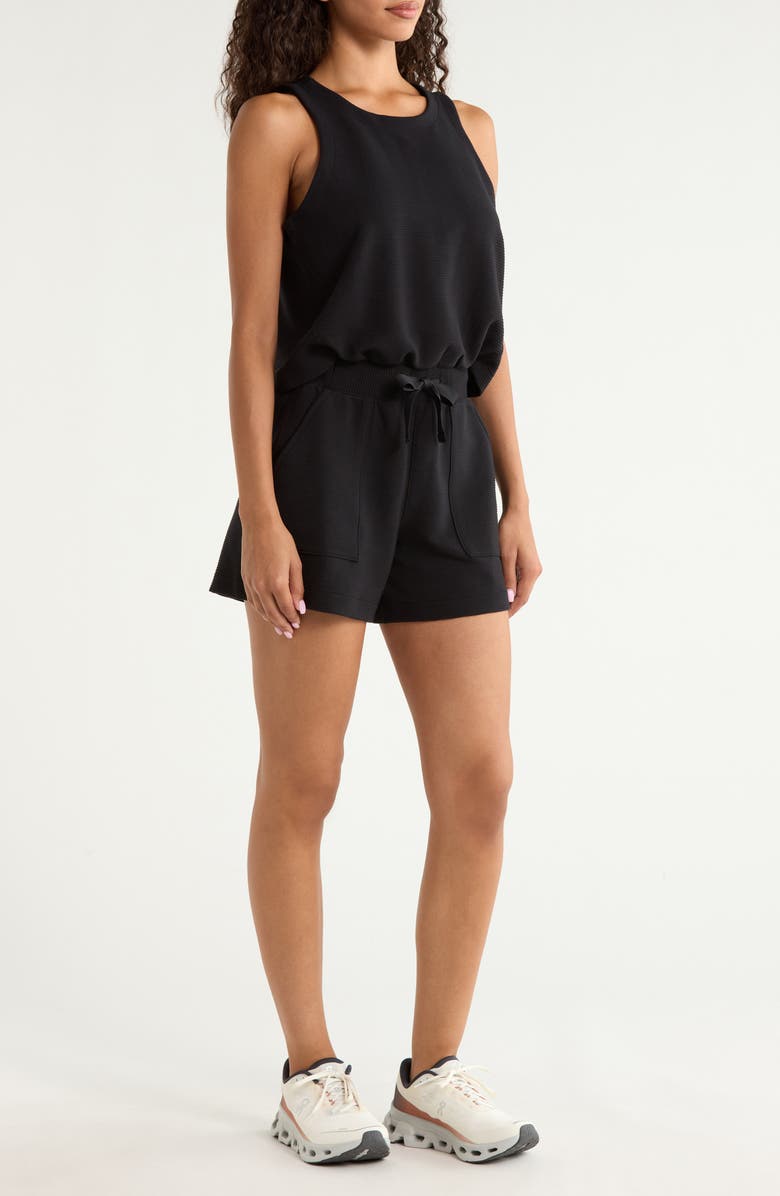 SPANX<sup>®</sup> AirEssentials Rib UPF 50+ Romper, Alternate, color, Very Black