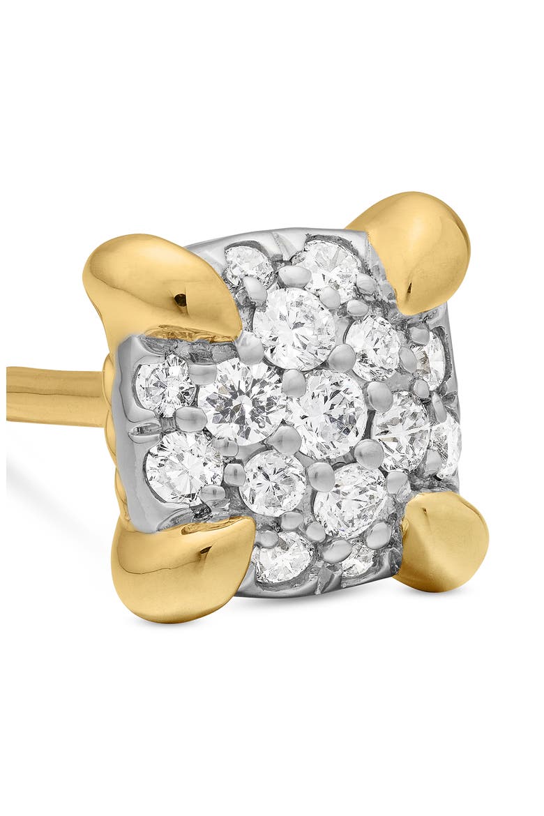 Petite Chatelaine® 18K Gold & Diamond Stud Earrings, Alternate, color, DIAMOND