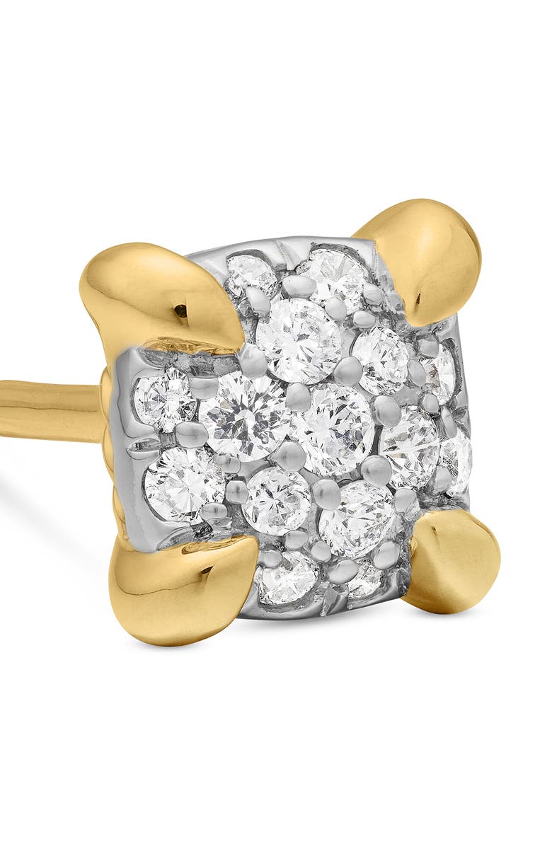 David Yurman Petite Chatelaine<sup>®</sup> 18K Gold & Diamond Stud Earrings, Alternate, color, Diamond