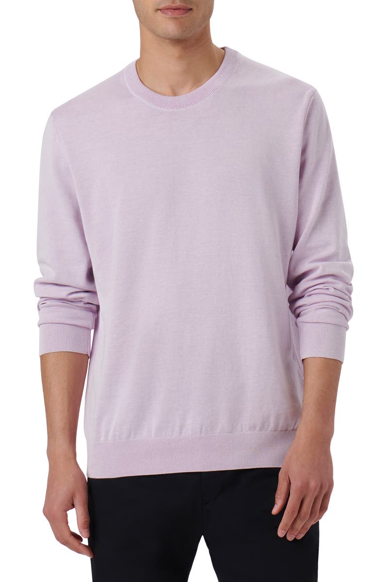 Bugatchi Mélange Cotton Sweater, Main, color, 