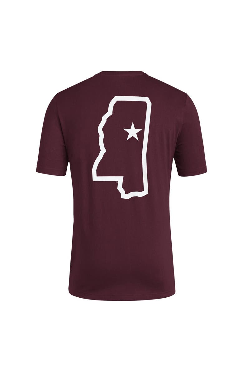 adidas Men's adidas Maroon Mississippi State Bulldogs Reverse Retro Baseball 2 Hit T-Shirt, Alternate, color, Maroon