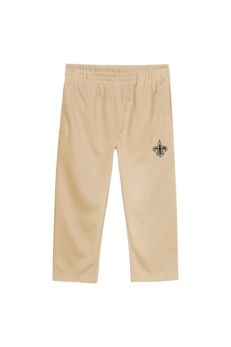 Toddler Outerstuff Black/Vegas Gold New Orleans Saints Red Zone V-Neck T-Shirt & Pants Set, Alternate, color, Black