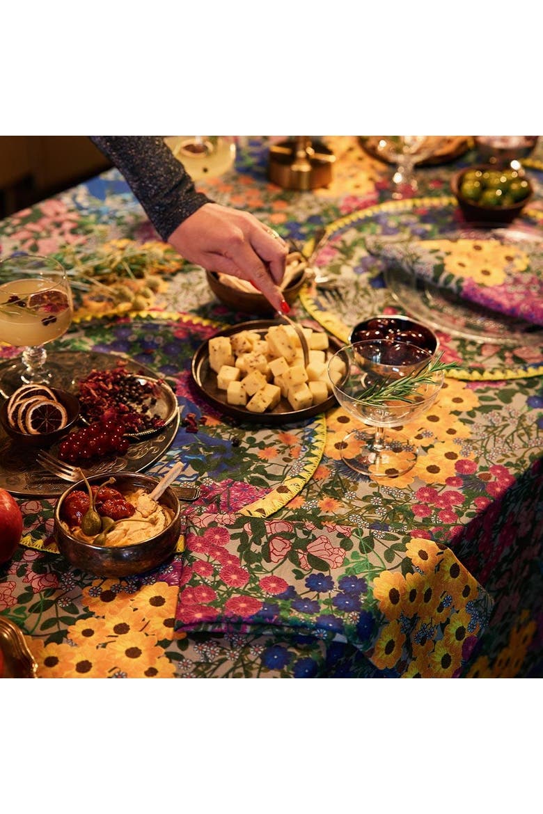 Tablecloth Pré Fleuri, Alternate, color, Blue