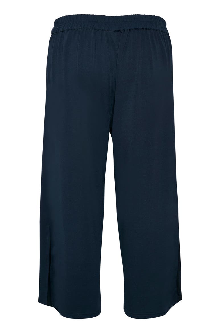 Malli Casual Cropped High Waist Trousers, Alternate, color, Midnight Marine