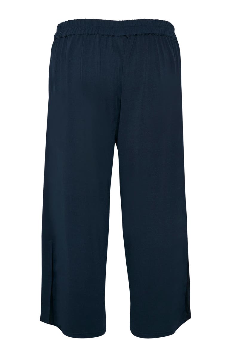 Kaffe Malli Casual Cropped High Waist Trousers, Alternate, color, Midnight Marine