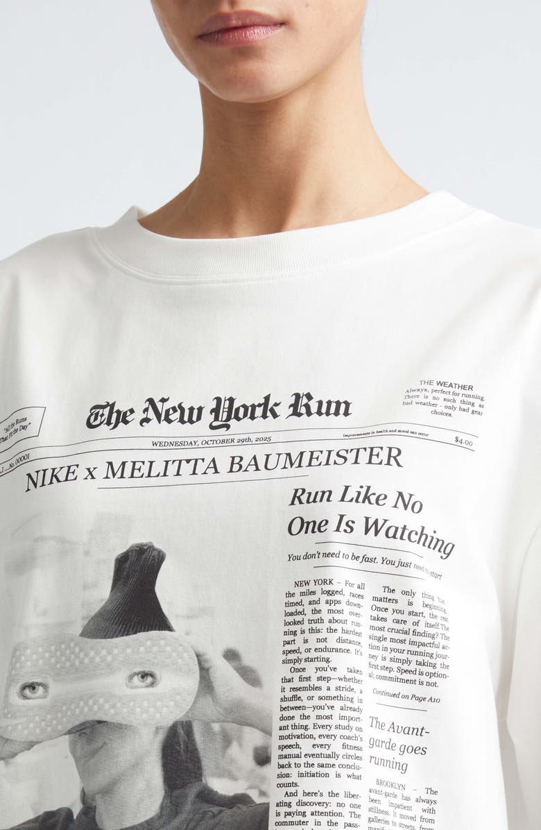 MELITTA BAUMEISTER x Nike The New York Run Cotton Graphic T-Shirt, Alternate, color, White