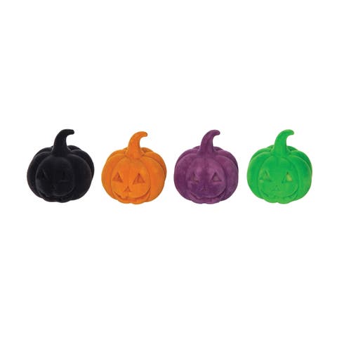 Flocked Jack-O-Lantern In Box Figurines Assortment of 12