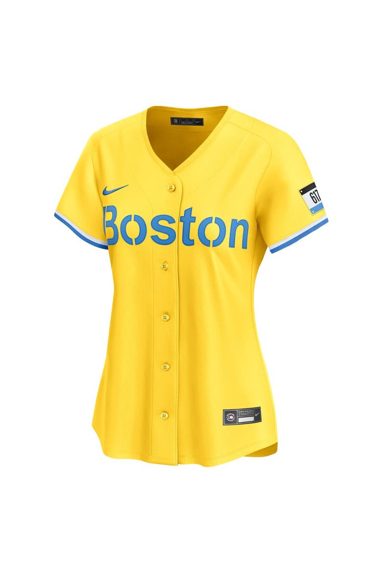 Women's Nike David Ortiz Gold Boston Red Sox City Connect Limited Jersey, Alternate, color, Gold