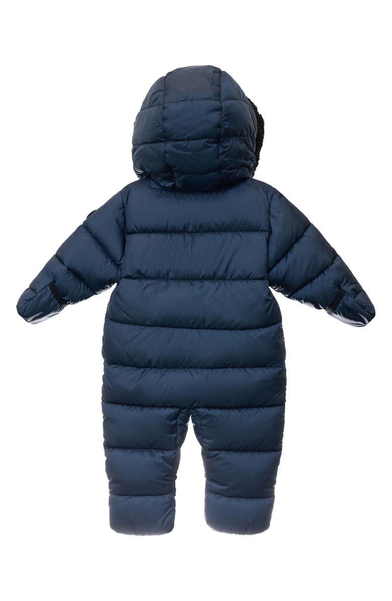 Michael Kors Faux Shearling Trim Puffer Coverall, Alternate, color, 