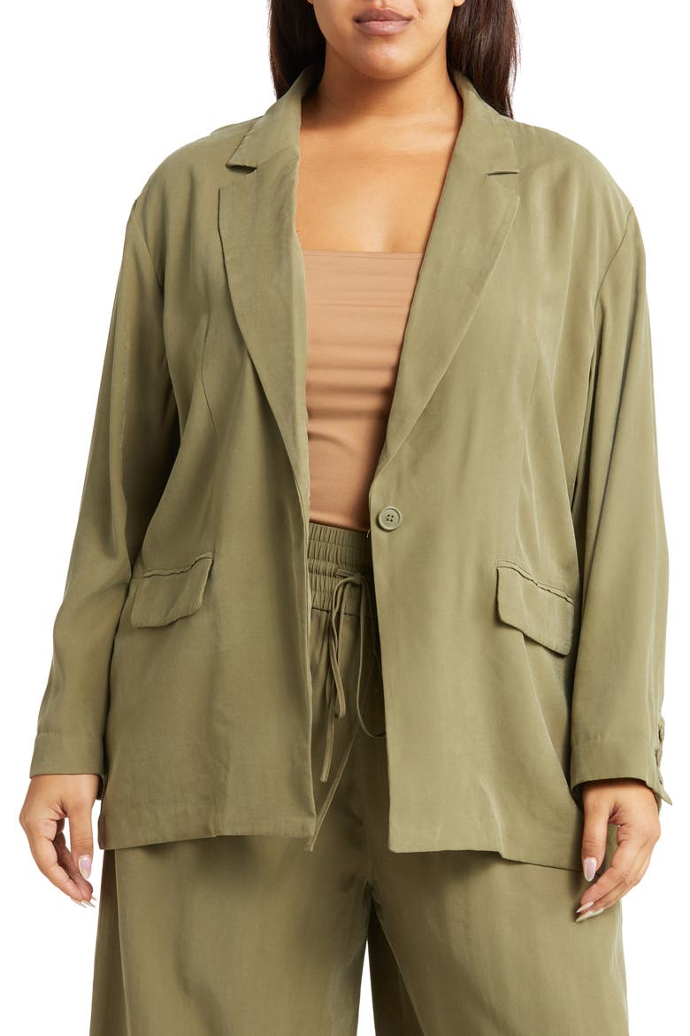 Lightweight Blazer, Main, color, OLIVE DUSK