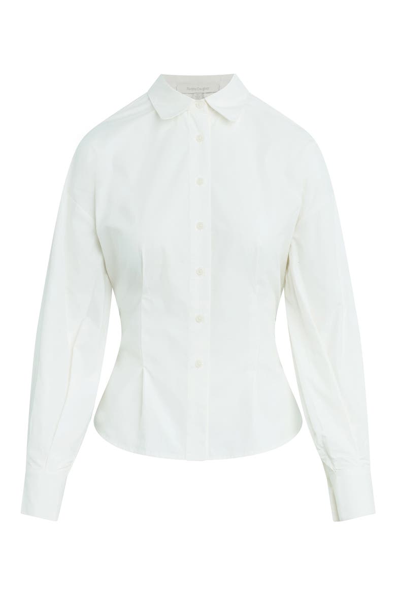 The Back Story Long Sleeve Cotton Shirt, Alternate, color, WHITE
