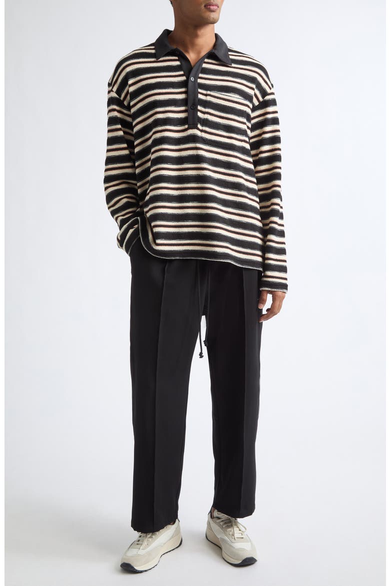 Tear Drop Track Pants, Alternate, color, BLACK