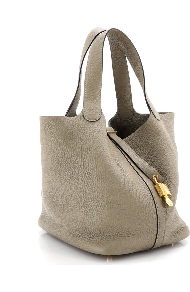 Pre-Owned Hermes Picotin Lock Bag Clemence MM, Alternate, color, Sauge