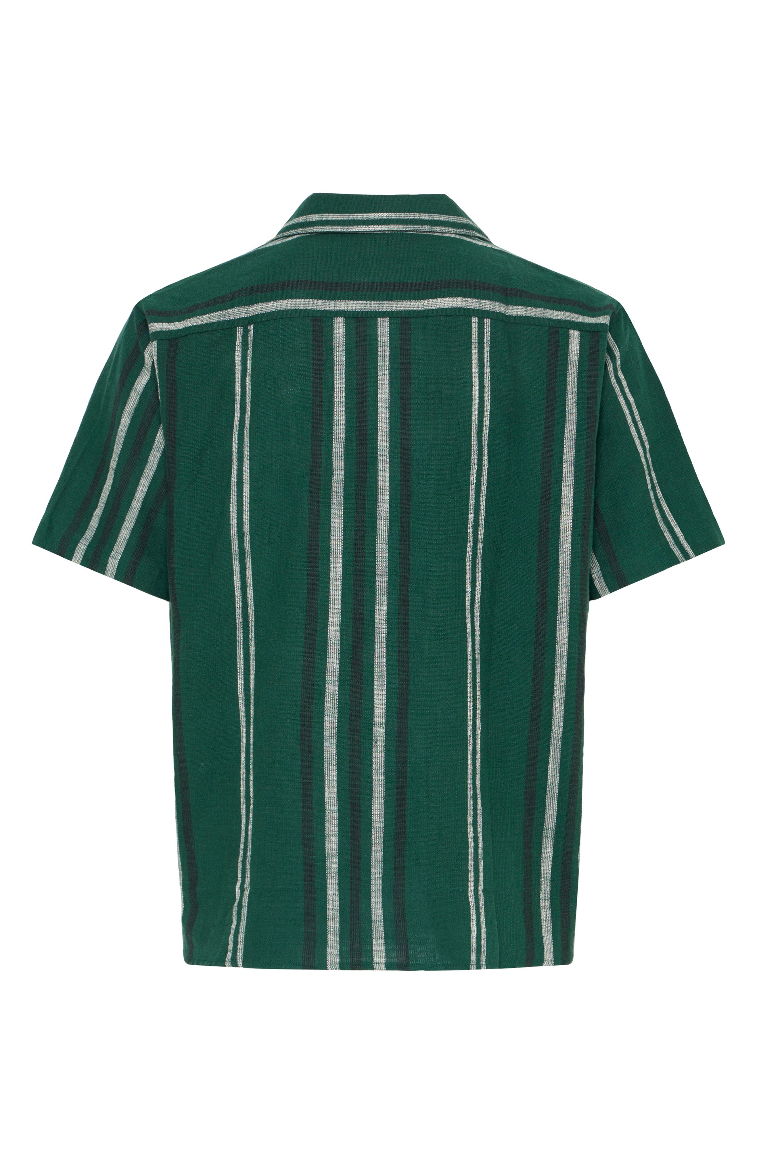 Isai Stripe Linen Blend Camp Shirt - image 4