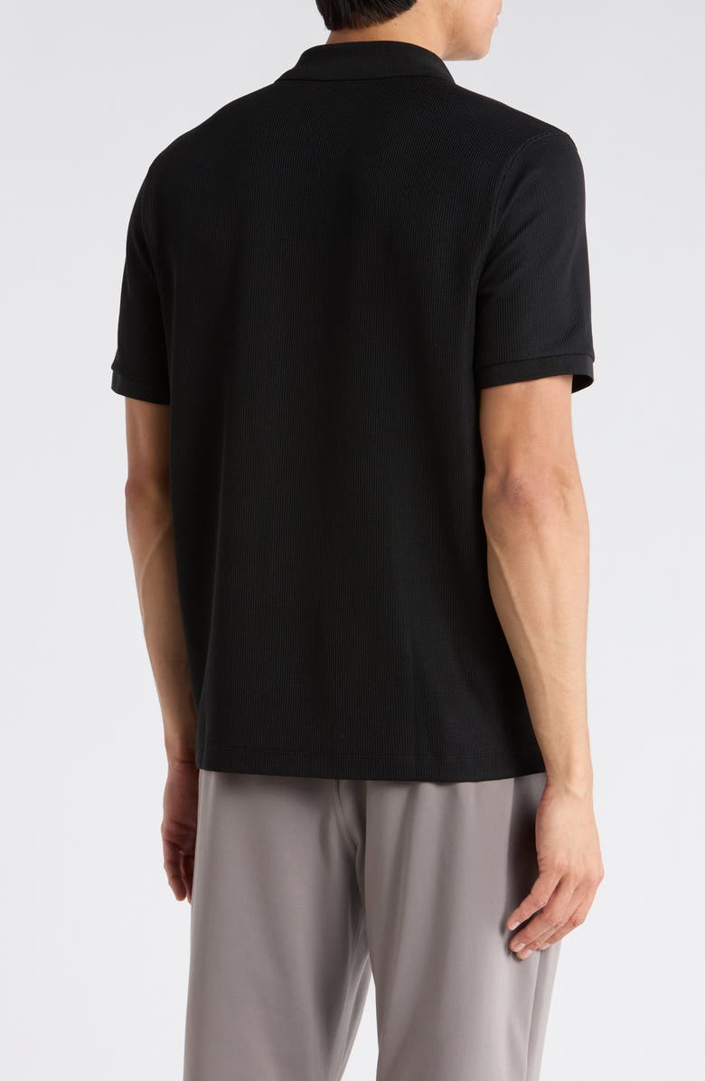 Z by Zella Johnny Collar Golf Polo, Alternate, color, Black