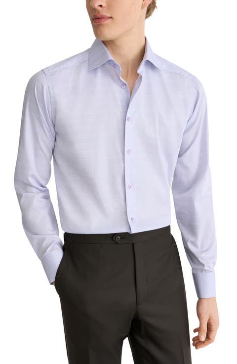 Contemporary Fit Prince of Wales Check Dress Shirt
