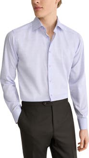 Eton Contemporary Fit Prince of Wales Check Dress Shirt