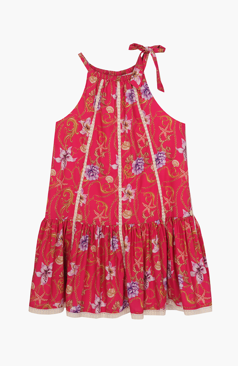 Luna B EUROS KIDS BEACH DRESS, Main, color, Floral Fuchsia