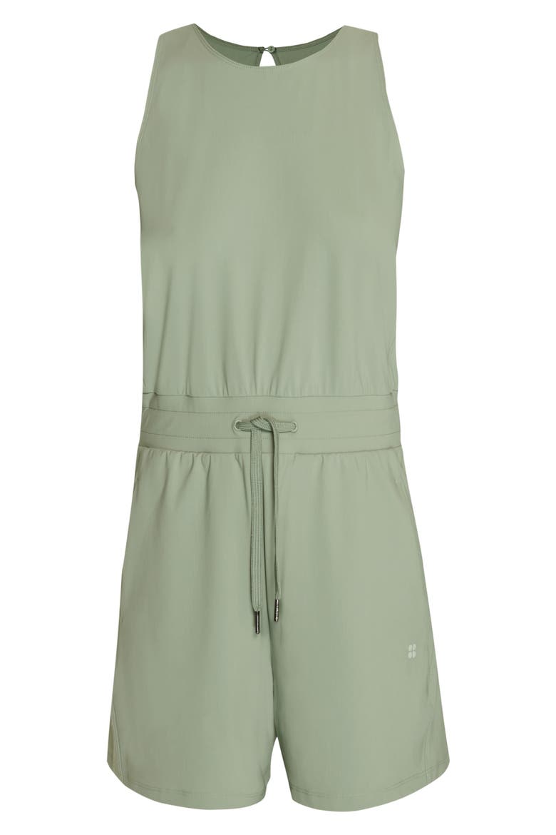 Explorer Racerback Romper, Alternate, color, SAVANNAH GREEN