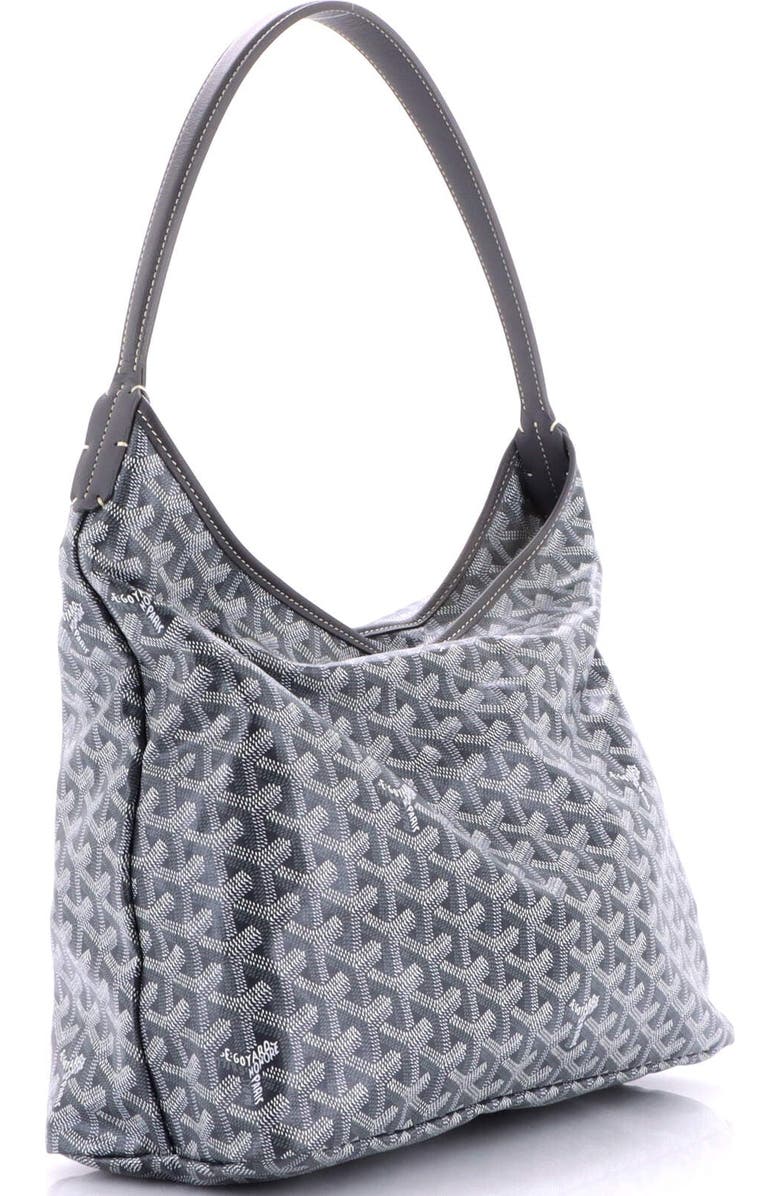 Pre-Owned Goyard Boheme Hobo Coated Canvas, Alternate, color, Gray