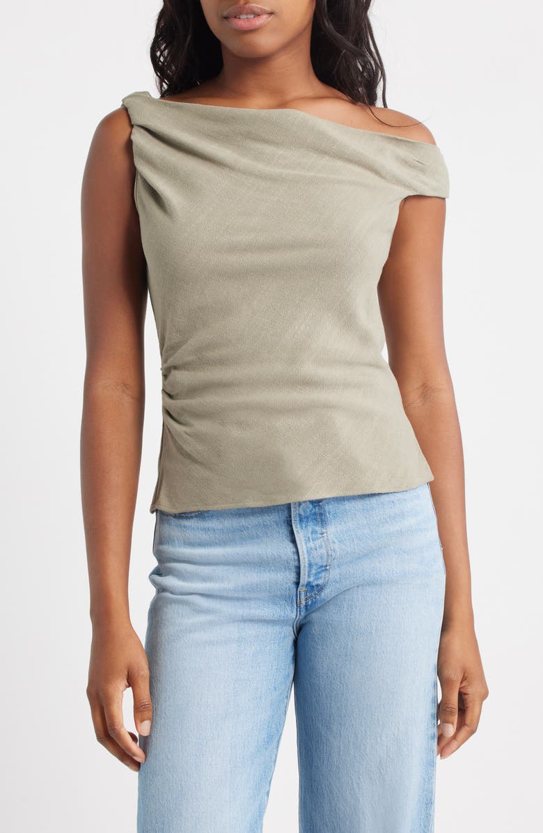 Topshop Twist Off the Shoulder Top, Main, color, 