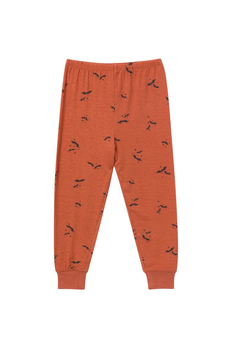 Hacci Sung Fit Footless Pajama Set, Alternate, color, Autumn Bats