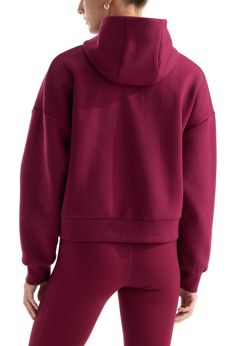 Jaida Full Zip Hooded Jacket, Alternate, color, BURGUNDY CRUSH
