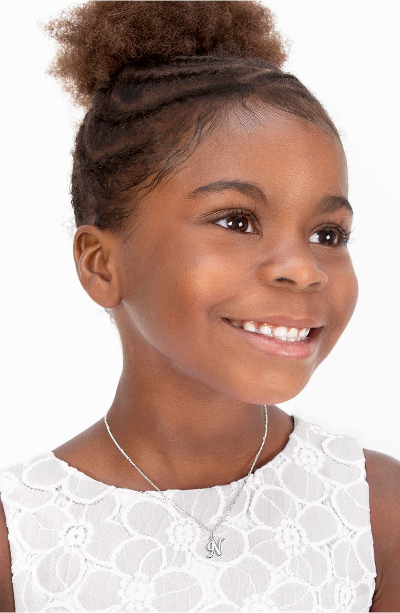 Tiny Blessings Sterling Silver Initial 12-14" Necklace, Alternate, color, Silver - N