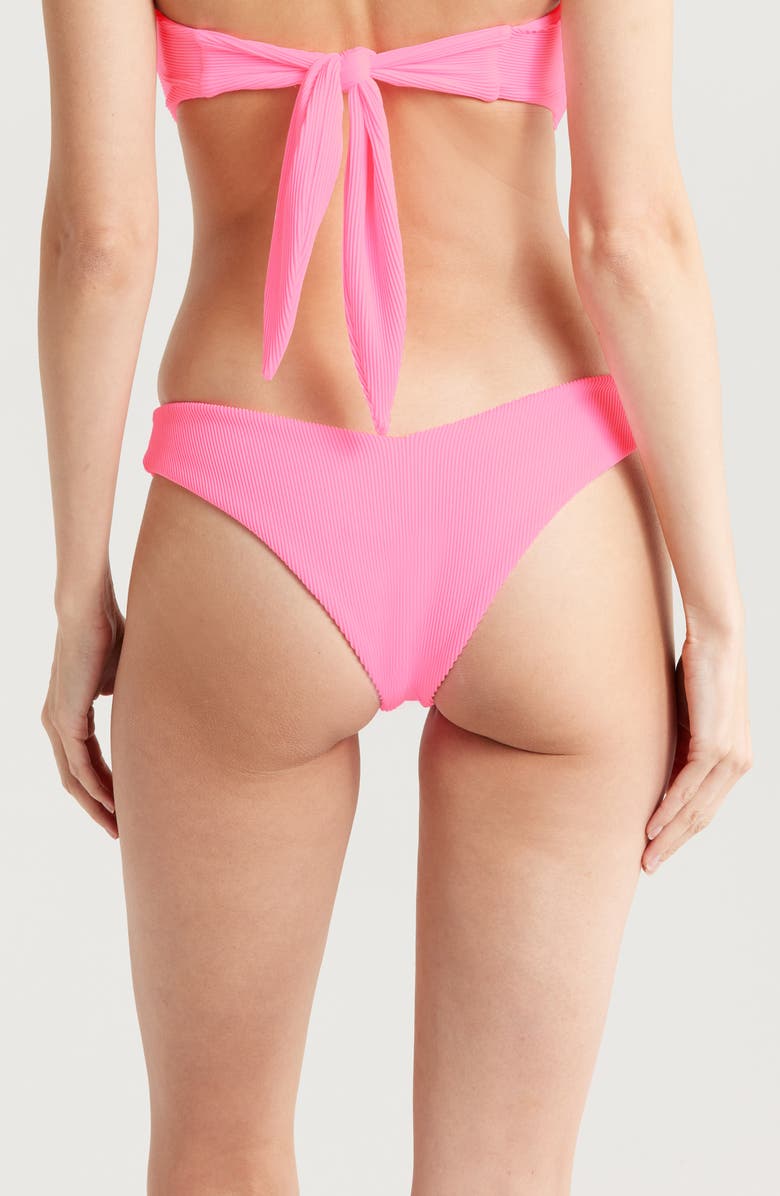 Kulani Kinis V-Cut Bikini Bottoms, Alternate, color, Taffy Pink