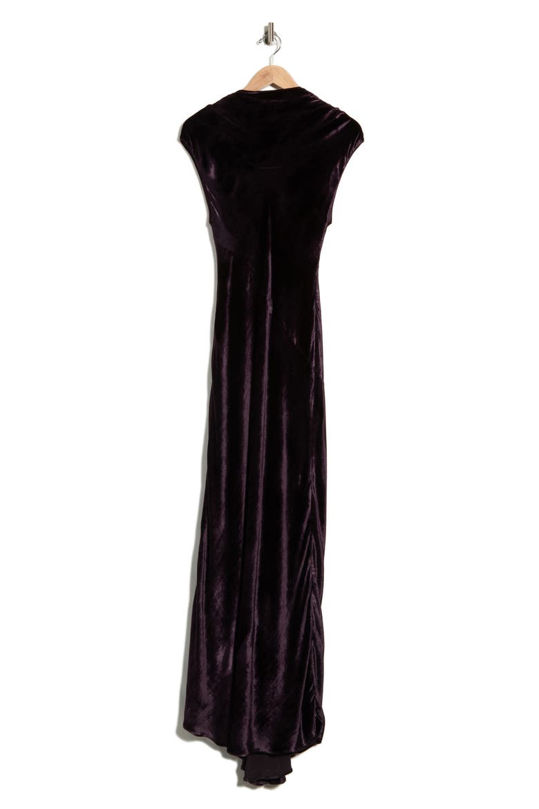 Back to You Wool Blend Velvet Gown, Alternate, color, PLUM