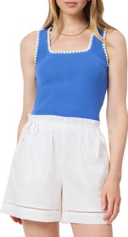 Scotch & Soda Embroidered Trim Sweater Tank