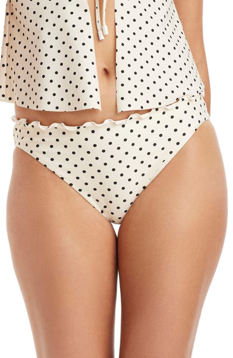 Merrow Polka Dot Hipster Bikini Bottoms
