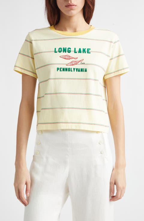 Summertime Stripe Cotton T-Shirt