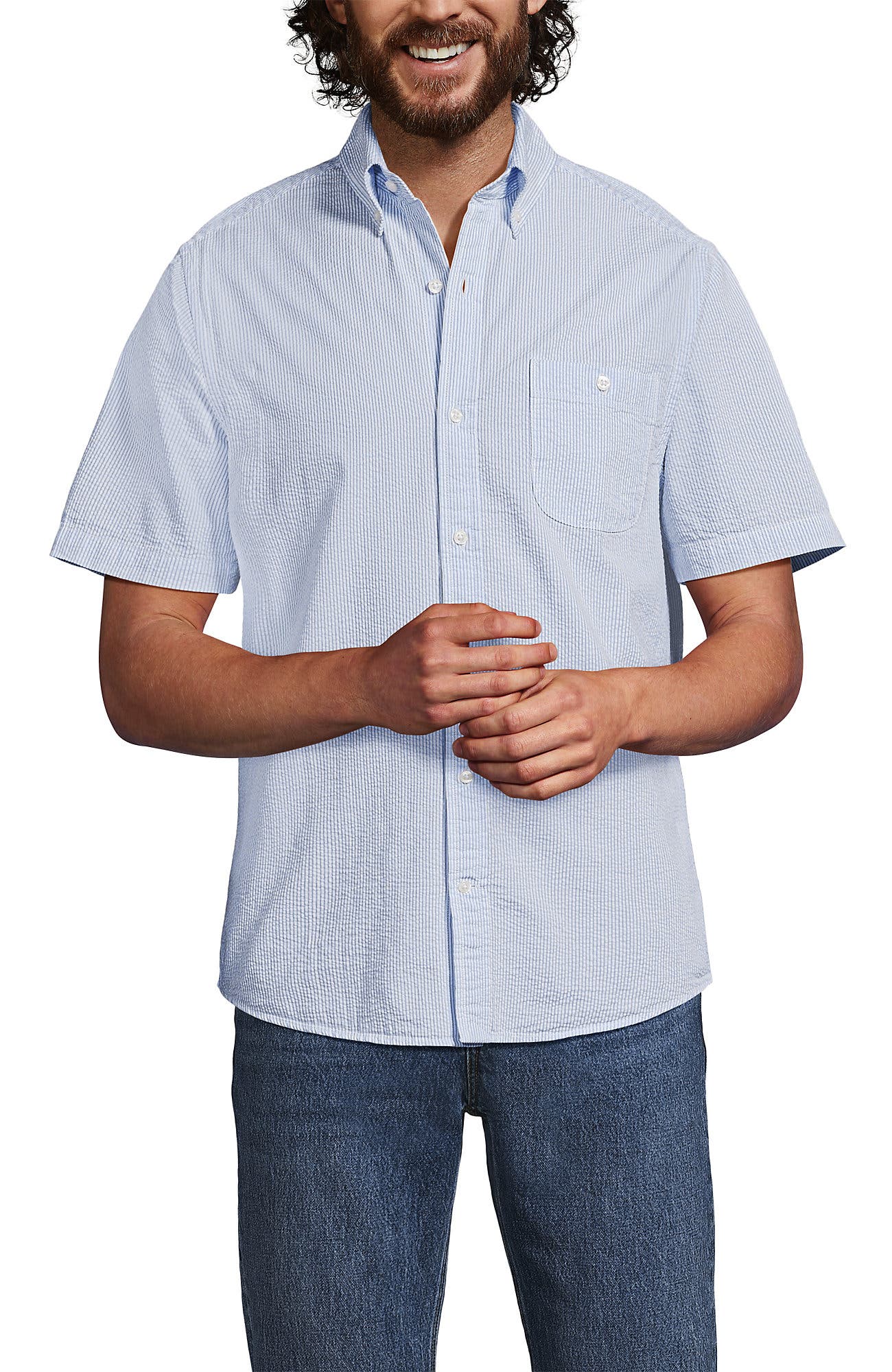 Soft French Blue Stripes