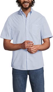 Lands' End Short Sleeve Seersucker Shirt